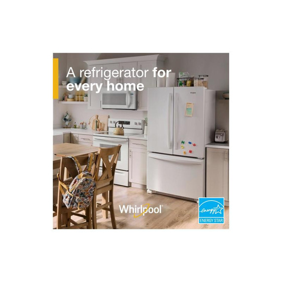 Whirlpool® 36-Inch Wide Counter-Depth French Door Bottom Mount Refrigerator - 20 cu. ft. WRFC2036RW