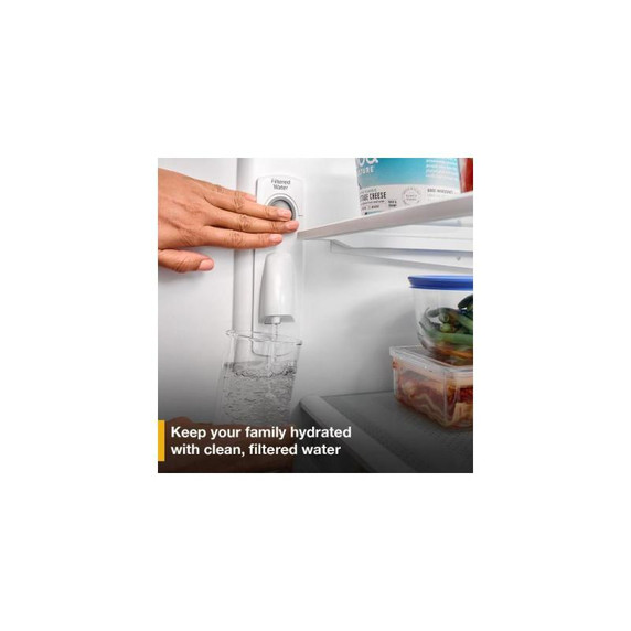 Whirlpool® 36-Inch Wide Counter-Depth French Door Bottom Mount Refrigerator - 20 cu. ft. WRFC2036RB