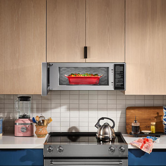 Kitchenaid® Smart Low Profile Microwave Hood Combination with Dual Fan Ventilation YKMML550RPS