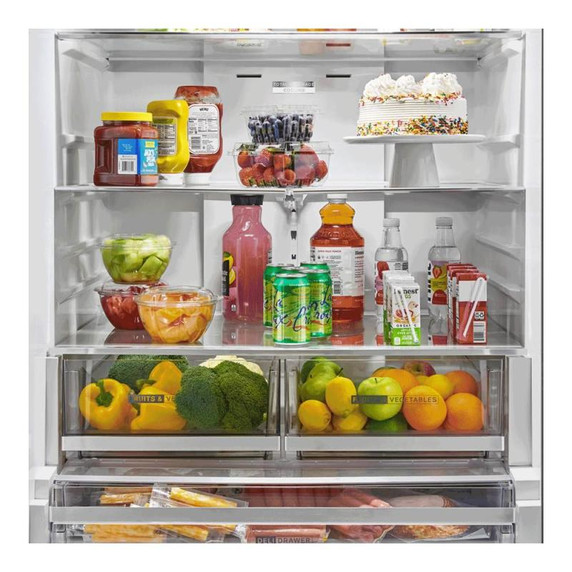 Whirlpool® 36-Inch French Door Refrigerator with Ice Maker - 31 cu. ft. WRFF3136SZ