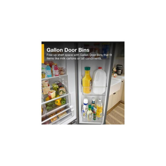 Whirlpool® 36-Inch French Door Refrigerator with Ice Maker - 31 cu. ft. WRFF3136SZ