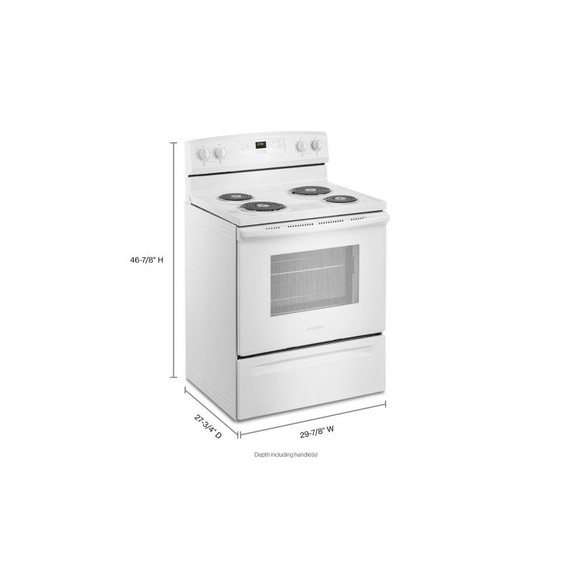 30-inch Amana® Electric Range with Bake Assist Temps ACR4303MFW 30-inch Amana® Electric Range with Bake Assist Temps ACR4303MFW