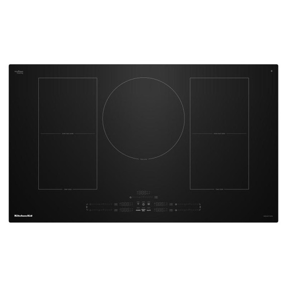 Kitchenaid® 36" Temp Cook™ Induction Cooktop with 5 Cooking Zones KCIT736SBL