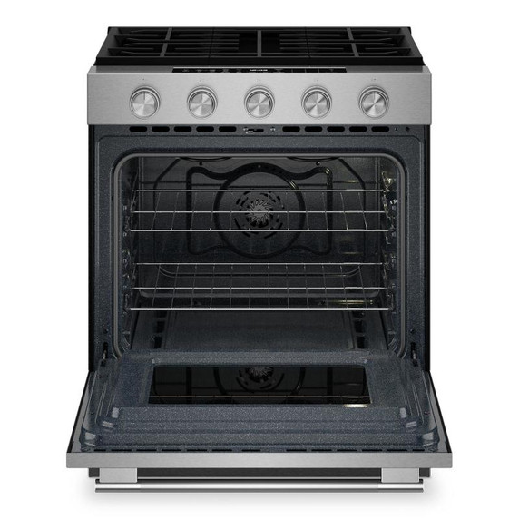 Kitchenaid® 5.0 Cu. Ft. Smart Slide-in Gas Range with Convection Cooking Modes KSGS330SPS