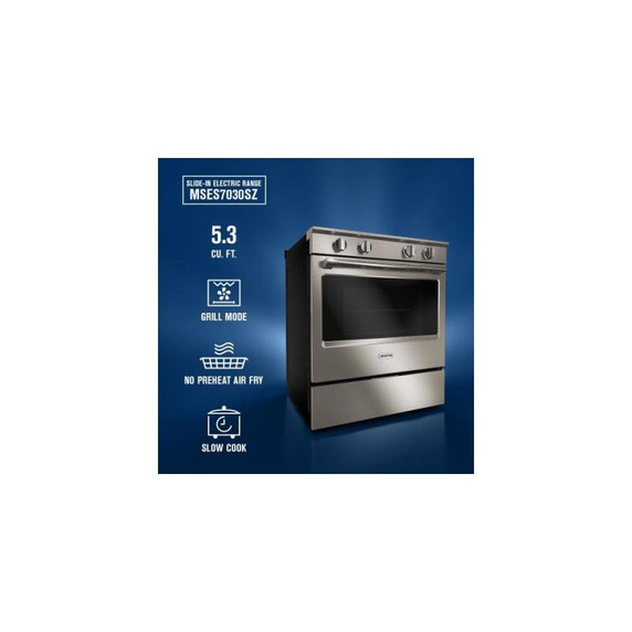 Maytag® 30-Inch Wide Slide-In Electric Range with Grill Mode and No Preheat Air Fry - 5.3 Cu. Ft. YMSES7030SZ