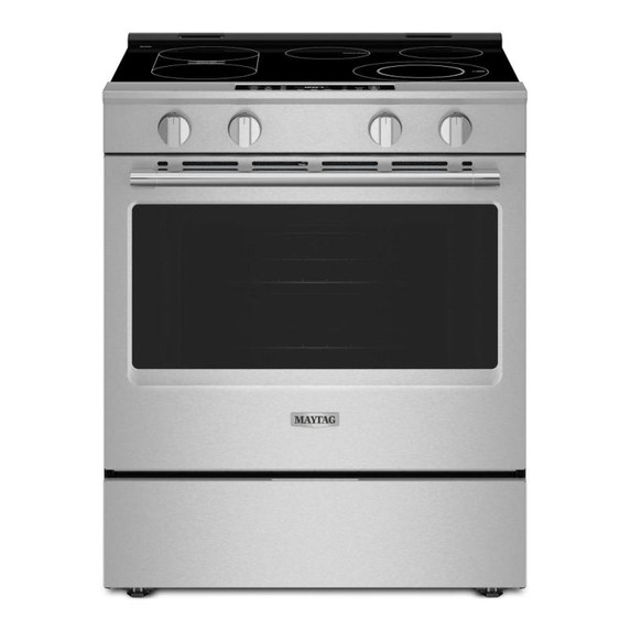 Maytag® 30-Inch Wide Slide-In Electric Range with Grill Mode and No Preheat Air Fry - 5.3 Cu. Ft. YMSES7030SZ