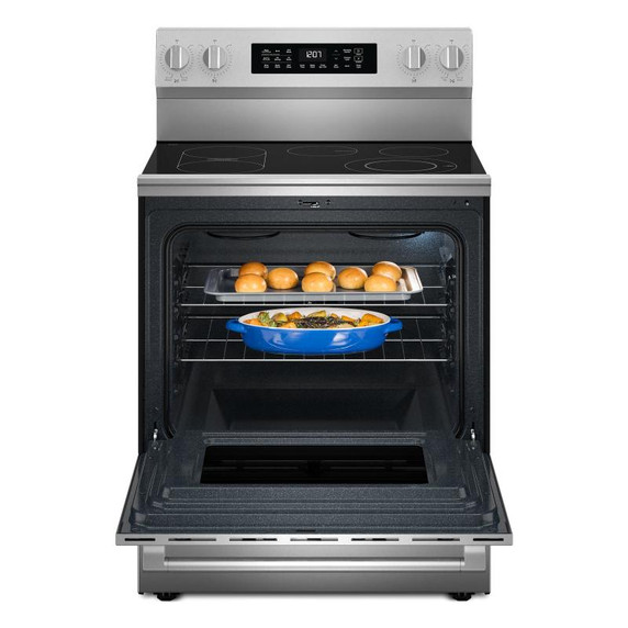 Maytag® 30-Inch Wide Freestanding Electric Range with Grill Mode and No Preheat Air Fry - 5.3 Cu. Ft. YMFES7030SZ