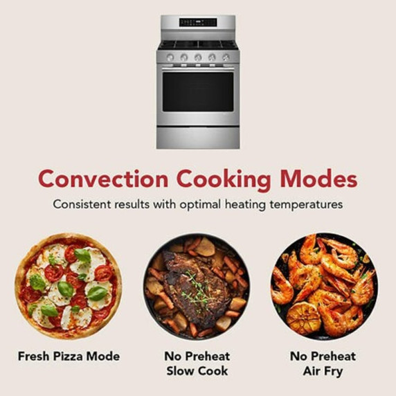 Kitchenaid® 5.0 Cu. Ft. Smart Freestanding Gas Range with Convection Cooking Modes KFGS530SPS