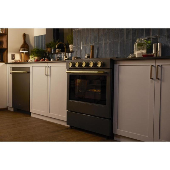 Kitchenaid® 5.0 Cu. Ft. Smart Slide-in Gas Range with Convection Cooking Modes and 2-in-1 Burner KSGS530SBE