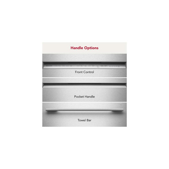 Kitchenaid® 360° Max Jets™ Third Rack Dishwasher with ProDry™ System, 44 dBA KDTS424SBE