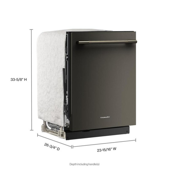 Kitchenaid® 360° Max Jets™ Third Rack Dishwasher with Advanced ProDry™ System, 44 dBA KDTS624SBE