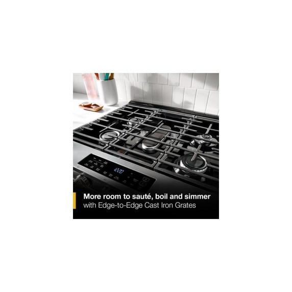 Whirlpool® 30-inch Gas Range with Air Cooking Technology WSGS5030SB