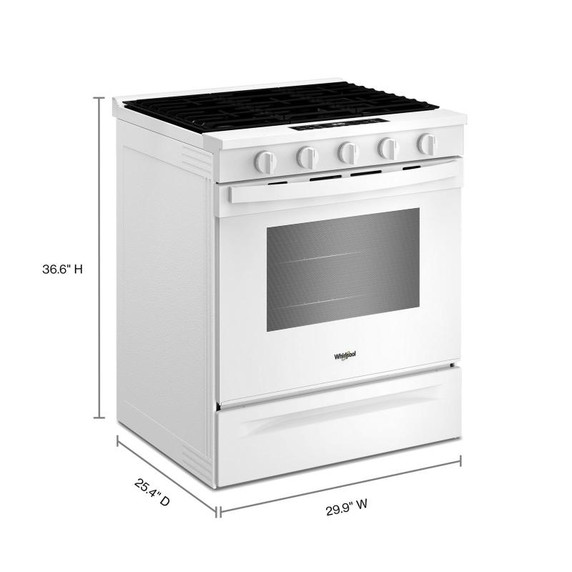 Whirlpool® 30-inch Gas Range with Air Cooking Technology WSGS5030SW