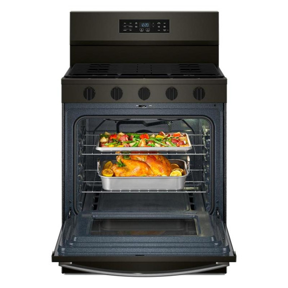 Whirlpool® 30-inch Gas Range with Fan Convection Air Cooking Technology WFGS5730SV