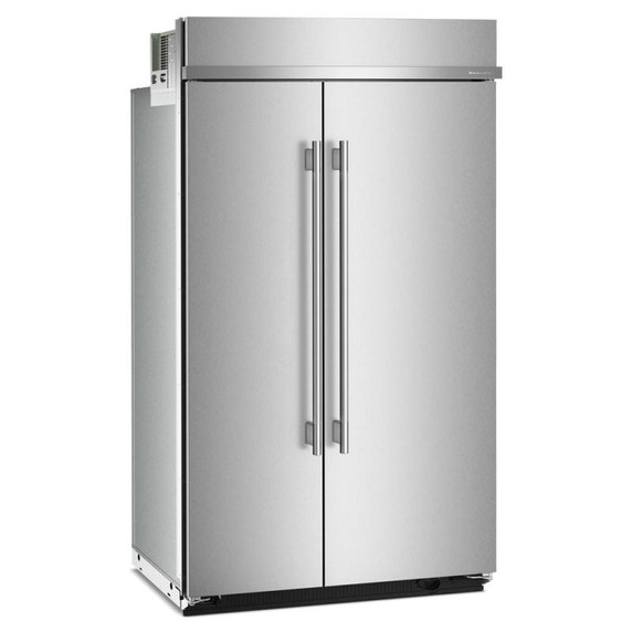 Kitchenaid® 30 Cu. Ft. 48" Built-In Side-by-Side Refrigerator with Platinum Interior KBSN748SPS Kitchenaid® 30 Cu. Ft. 48" Built-In Side-by-Side Refrigerator with Platinum Interior KBSN748SPS