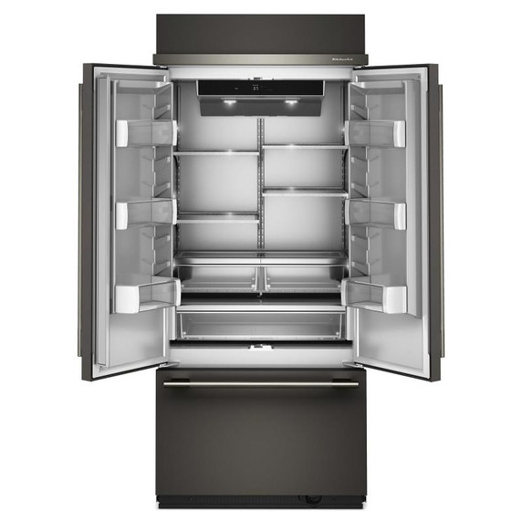 Kitchenaid® 20.8 Cu. Ft. 36" Built-In French Door Bottom Mount Refrigerator with Platinum Interior KBFN536SBE Kitchenaid® 20.8 Cu. Ft. 36" Built-In French Door Bottom Mount Refrigerator with Platinum Interior KBFN536SBE