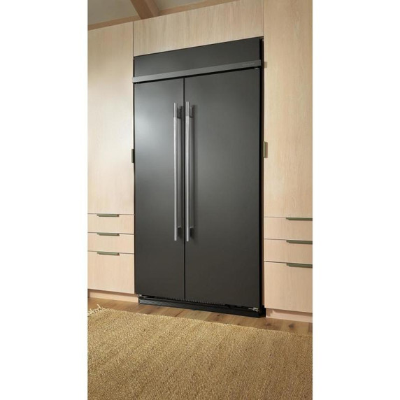 Kitchenaid® 25.5 Cu. Ft. 42" Built-In Side-by-Side Refrigerator with Platinum Interior KBSN742SBE