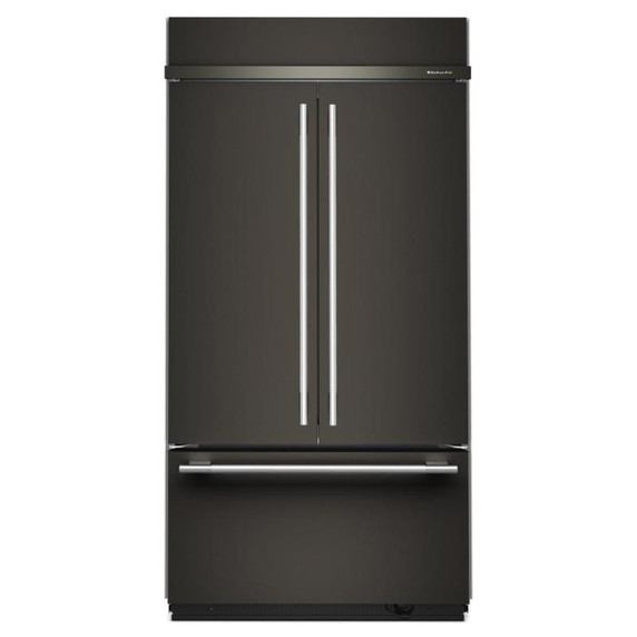 Kitchenaid® 24.2 Cu. Ft. 42" Built-In French Door Bottom Mount Refrigerator with Platinum Interior KBFN542SBE