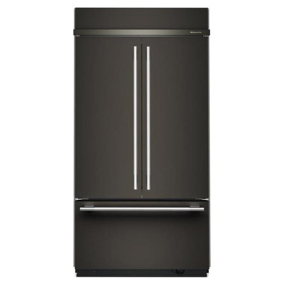 Kitchenaid® 24.2 Cu. Ft. 42" Built-In French Door Bottom Mount Refrigerator with Platinum Interior KBFN542SBE