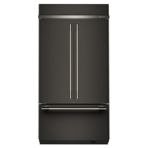 Kitchenaid® 24.2 Cu. Ft. 42" Built-In French Door Bottom Mount Refrigerator with Platinum Interior KBFN542SBE