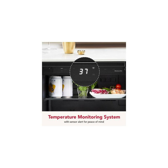 Kitchenaid® 24"" Undercounter Refrigerator with Glass Door KURL324SSB