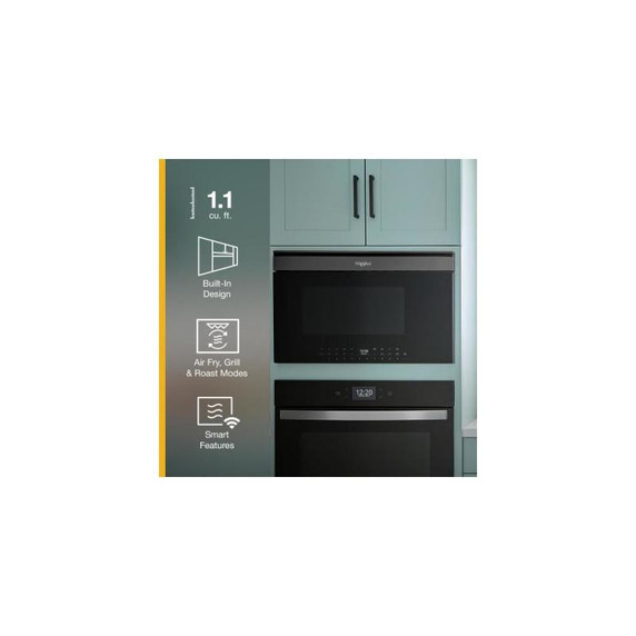 Whirlpool® 1.1 cu. ft. Built-In Smart Multifunctional Microwave Oven with Air Fry - 900 watts YWMBT7030SV