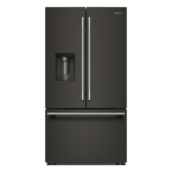 Kitchenaid® 30 cu. ft. French Door Refrigerator with Exterior Water and Ice KRFF436SBE