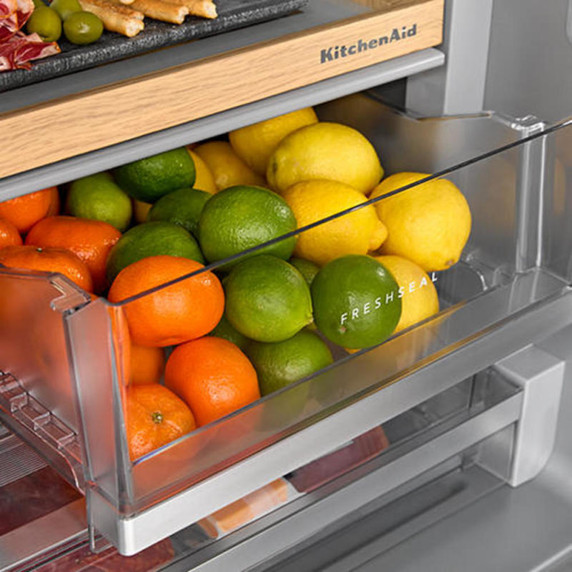 Kitchenaid® 30 cu. ft. French Door Refrigerator with Exterior Water and Ice KRFF436SPS