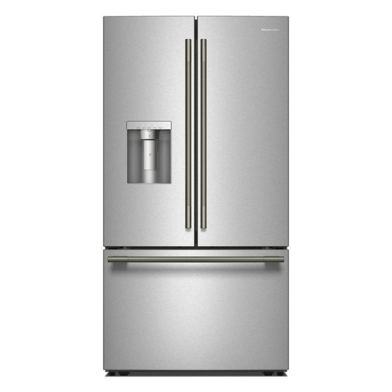 Kitchenaid® 30 cu. ft. French Door Refrigerator with Exterior Water and Ice KRFF436SPS