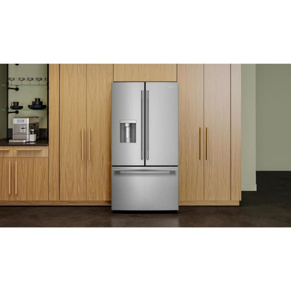 Kitchenaid® 30 cu. ft. French Door Refrigerator with Exterior Water and Ice KRFF436SPS
