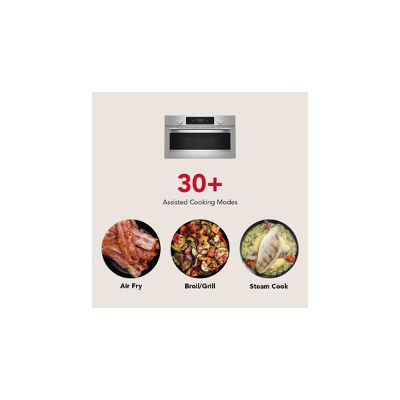 Kitchenaid® 30-inch Smart Electric Combo Wall Oven with Assisted Cooking Modes - Black Ore KOEC730SBE