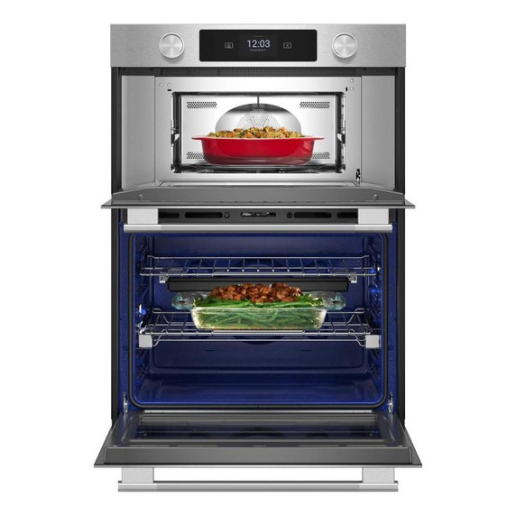 Kitchenaid® 30-inch Smart Electric Combo Wall Oven with Assisted Cooking Modes - PrintShield™ Finish KOEC730SPS