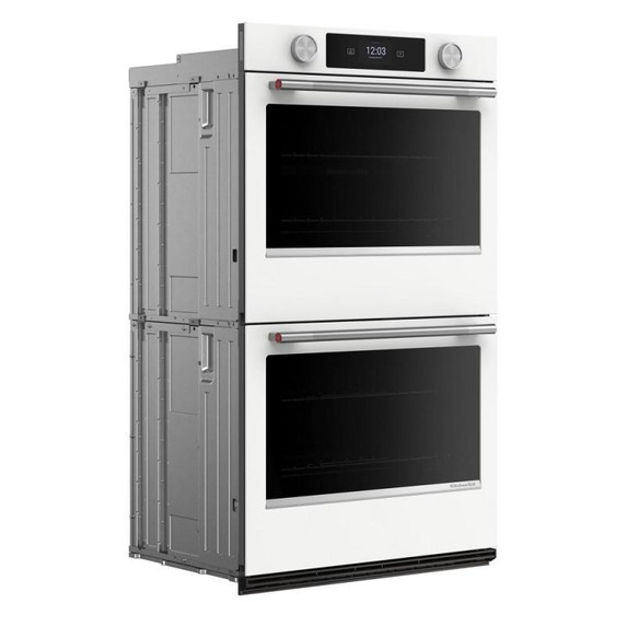 Kitchenaid® 30-inch Smart Electric Double Wall Oven with Assisted Cooking Modes - White KOED730SWH