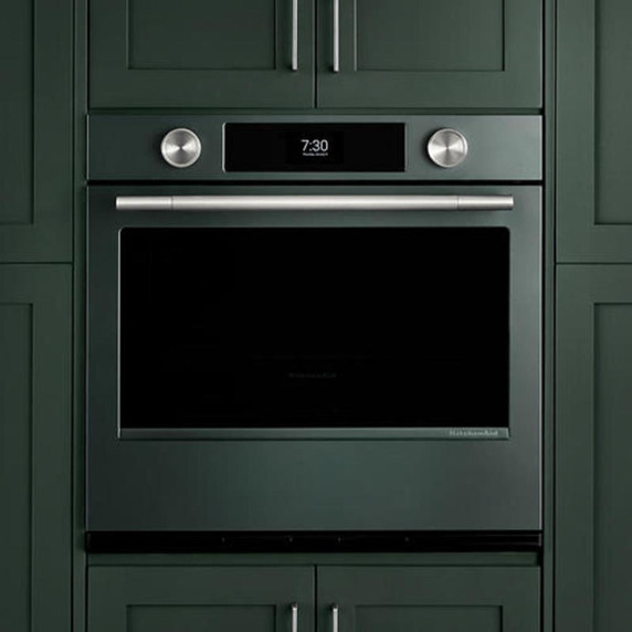 Kitchenaid® 30-inch Smart Electric Single Wall Oven with Assisted Cooking Modes - Juniper KOES730SJP