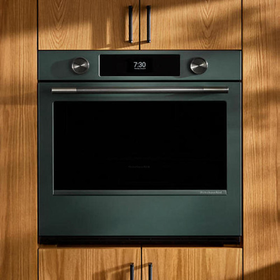 Kitchenaid® 30-inch Smart Electric Single Wall Oven with Assisted Cooking Modes - Juniper KOES730SJP
