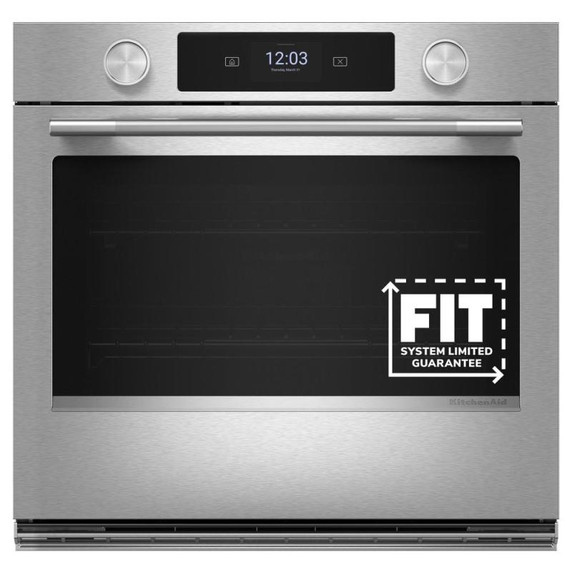 Kitchenaid® 27-inch Smart Electric Single Wall Oven with Assisted Cooking Modes - PrintShield™ Finish KOES727SPS