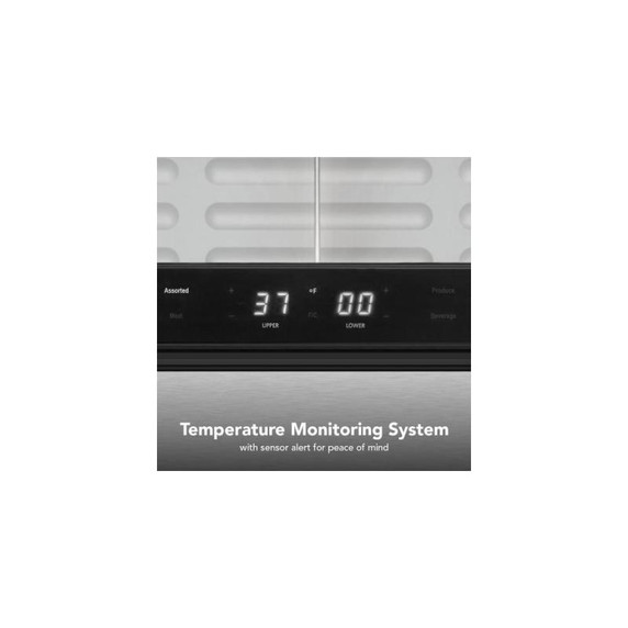 Kitchenaid® 24" Stainless Steel Undercounter Double-Drawer Refrigerator/Freezer KUCT524SSB