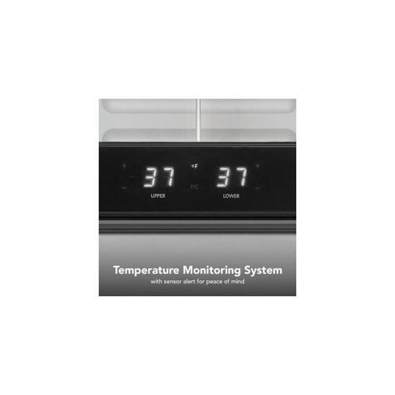 Kitchenaid® 24" Stainless Steel Undercounter Double-Drawer Refrigerator KURT524SSB