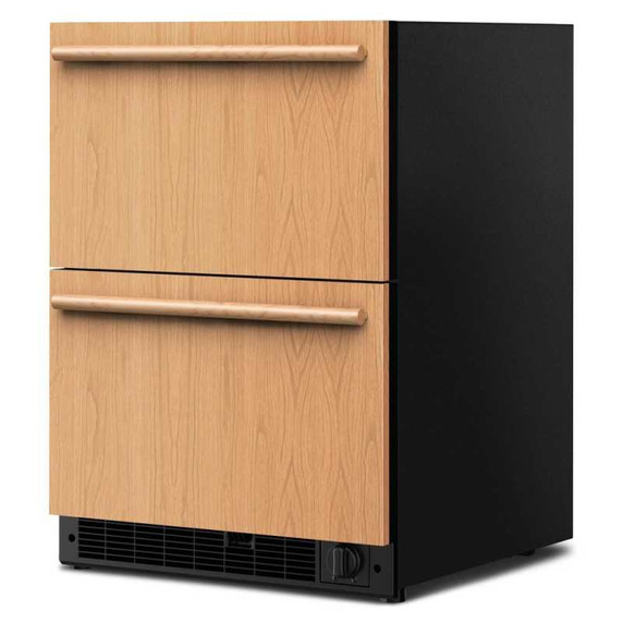 Kitchenaid® 24" Panel-Ready Undercounter Double-Drawer Refrigerator/Freezer KUCT524SPA