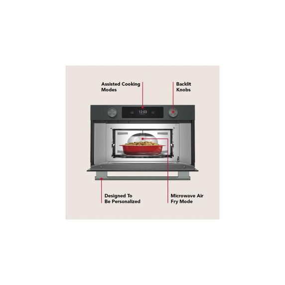 Kitchenaid® 30" Built In Microwave Oven with Air Fry KMBS730SJP