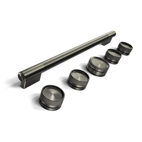 Black Ore Handle and Knob Hardware Accessory Kit for KitchenAid® 30" Commercial-Style Gas Range W11774748