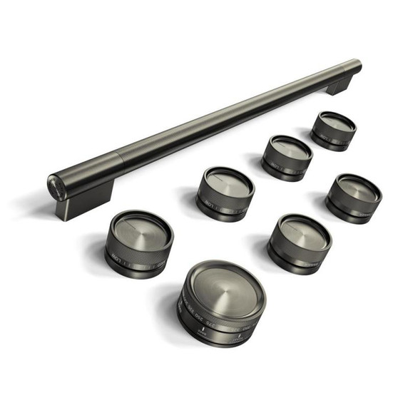 Black Ore Handle and Knob Hardware Accessory Kit for KitchenAid® 36" Commercial-Style Dual Fuel Range W11774727