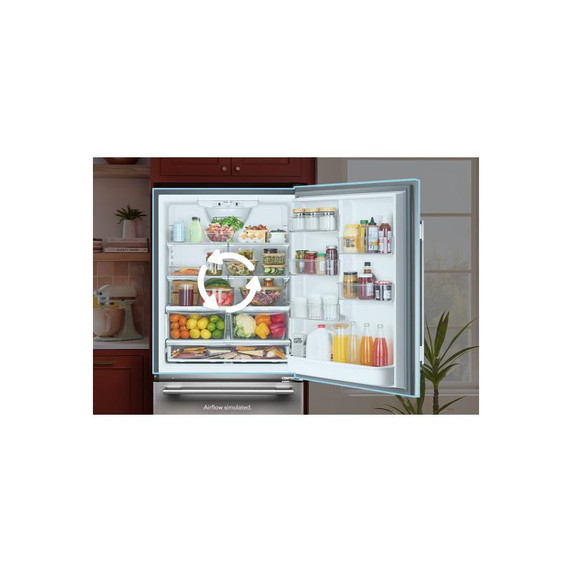 Kitchenaid® 22 Cu. Ft. 33-Inch Standard-Depth Bottom Mount Refrigerator with Right Door Swing KRBR133SPS