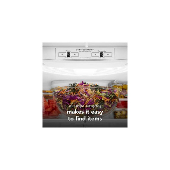 Kitchenaid® 22 Cu. Ft. 33-Inch Standard-Depth Bottom Mount Refrigerator with Right Door Swing KRBR133SPS