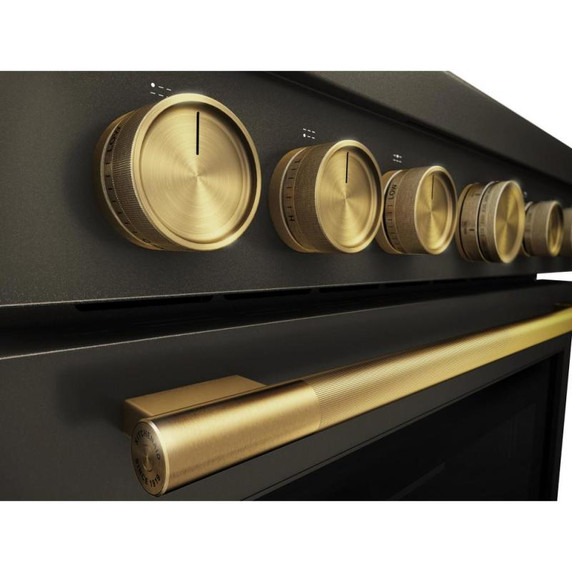 KitchenAid® 36-Inch 6 Burner Commercial-Style Dual Fuel Range with No Preheat Air Fry Mode KFDS936SBE