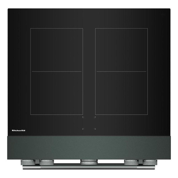Kitchenaid® 30-Inch 4-Element Induction Freestanding Commercial-Style Range with Air Fry KFIS930SJP