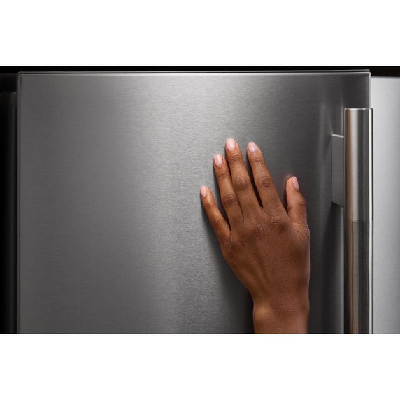 Kitchenaid® 20 cu. Ft. 30-Inch Width Standard Depth French Door Refrigerator with PrintShield® Finish and Interior Dispense KRFF330SPS