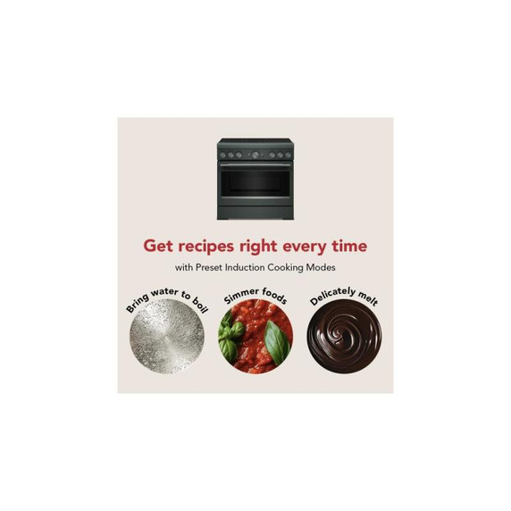 Kitchenaid® 36-Inch 6-Element Induction Freestanding Commercial-Style Range with Air Fry KFIS936SJP
