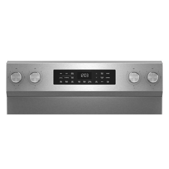 Kitchenaid® 5.3 Cu. Ft. Smart Freestanding Electric Range with Convection Cooking Modes YKFES330TPS