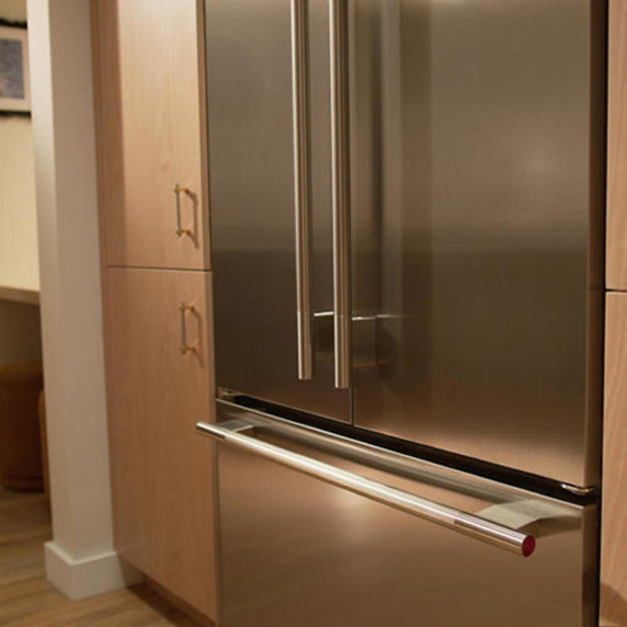 Kitchenaid® 20.8 Cu. Ft. 36" Built-In Panel-Ready French Door Bottom Mount Refrigerator with Platinum Interior KBFN536TPA